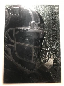 Tarjeta de metal Fleer John Elway 1996 #3 “RETRATOS DE PLATINO” Inserto SP RARO BRONCOS - Imagen 1 de 3