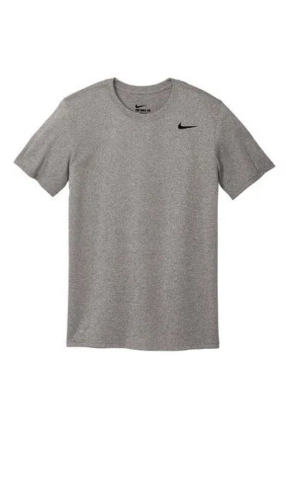 Nike Team Legend Short Sleeve Crew Training Shirt Men's 2xl Grey 727982