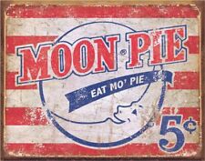 MOON PIE Retro Food 50s Ad Metal Tin Sign Picture 16x12 Kitchen Wall Decor Gift
