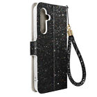 Case for Samsung Galaxy A34 5G Glitter Disco Wallet Video Stand Black