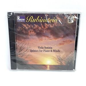 Rubinstein Viola Sonata; Quintet for Piano & Winds Russian Disc CD New
