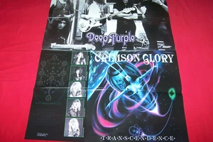 IRON MAIDEN STEVE HARRIS / CRIMSON GLORY DEEP PURPLE POSTER 75X54 CM - Picture 1 of 2