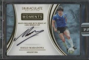 2017 Panini Immaculate Moments Diego Maradona Black Box 1/1 Auto Autograph
