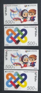 EUROPE CEPT 2023 PEACE - NAGORNO KARABAKH ARZACH ARTSAKH SET Perforated + Unperforated - Picture 1 of 1