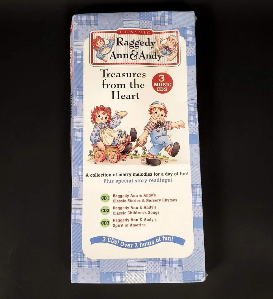Raggedy Ann Andy 3 Music CD Set Treasures From The Heart Stories Rhymes