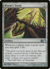 1x FOIL Wurm's Tooth MTG M11 No222 Magic 2011 English NM/Unplay UC card x1