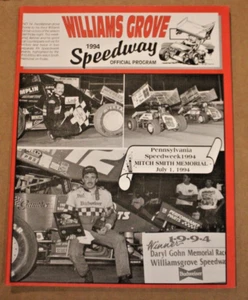1994 Williams Grove Speedway Programm - 1. Juli 1994 - Mitch Smith Memorial - Bild 1 von 2