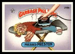 1986 Topps Garbage Pail Kids Series 6 #219b Pressed Preston - Bild 1 von 2