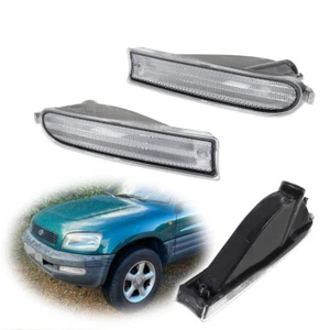 Carcasas de luces de señalización de estacionamiento delanteras transparentes de 2 piezas para Toyota Rav4 Rav 4 1996-1997 - Imagen 1 de 8