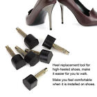 (8 * 8mm) 24pcs High Heel Replacement Tipps Rutschfeste Schuhe Reparatur Fe BHC
