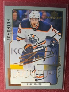Leon Draisaitl 3rd STAR 2020-21 Upper Deck MVP #6 Edmonton Oilers NHL Trading Card