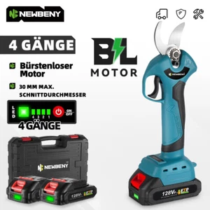 4 Gänge Akku Astschere 30mm Elektrisch Gartenschere Strauchscheres Baumschere - Bild 1 von 18