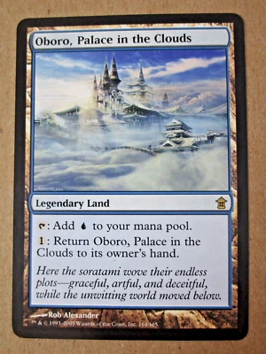 Oboro, Palace in the Clouds [NM] Saviors of Kamigawa Rare Land Blue MtG Magic - Image 1 of 2