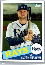 2020 Topps Update 1985 35th Anniversary Austin Meadows Tampa Bay Rays #85TB-48