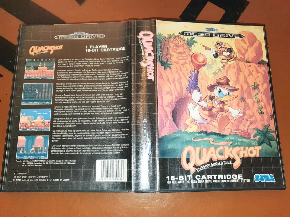 ## Quackshot Starring Donald Duck - Sega Mega Drive Game - Cib / Complete ## - Image 1 of 2