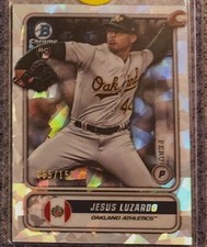 2020 Bowman Chrome STG-JL Jesus Luzardo Spanning the Globe RC Atomic 065/150