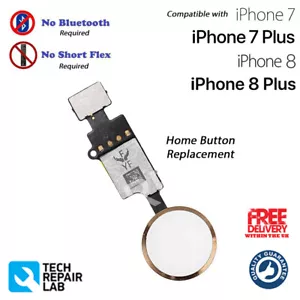 NEW iPhone 8 Universal Home Button Replacement NO Bluetooth Required GOLD - Picture 1 of 2