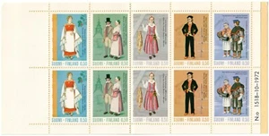FINNLAND. 1972. 5 Mk. Nationalkostüme. Booklet. Sehr guter Erhaltungszustand (H4) - Bild 1 von 2