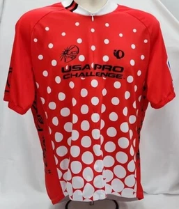 Pearl Izumi Custom Cycling Jersey Shirt XL USA Pro UA Scrubs To UCI Pro Tour Red - Picture 1 of 7
