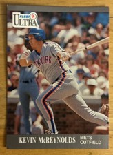 1991 Fleer Ultra Kevin McReynolds Baseball Card #224 Mets Low-Grade G/VG