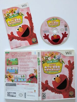 Sesame Street Elmo's A-Zoo Adventure No para Reventa Nintendo Wii Completo En Caja Original Foto 1 de 4