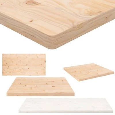 Rechteckig Tischplatte Massivholz Kiefer Holzplatte für Esstisch Couchtisch Tish - Bild 1 von 4