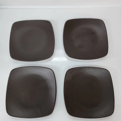 Noritake Colorwave Mini Quad Chocolate Square Plate 6.5" Boxed Bread Dessert - Image 1 of 4