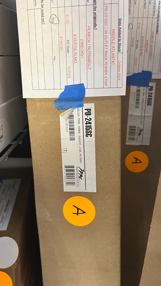 Middle Atlantic PD2415SC-NS High Density Slim Power Strip 24-Outlet 15A - Image 1 of 1