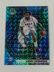 Andre Drummond 2024 Panini Mosaic Blue Spectris #/25 Philadelphia 76ers - Picture 1 of 2