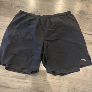 Pantalones Cortos Reebok Speedwick Para Hombre XL Negro Cintura Elástica Ligeros - Imagen 1 de 6