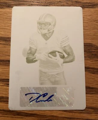 Danny Coale 2012 PANINI PLAYOFF CONTENDERS YELLOW PRINTING PLATE RC AUTO 1/1 - Image 1 of 2