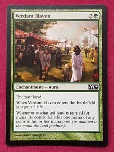 Magic The Gathering 2014 CORE SET M14 VERDANT HAVEN green card MTG - Picture 1 of 2