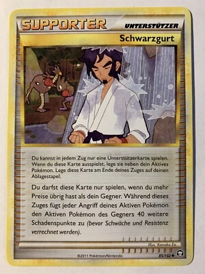 Pokemon Schwarzgurt Trainer 85/102 HG&SS Triumph DE NM-Mint - Bild 1 von 2