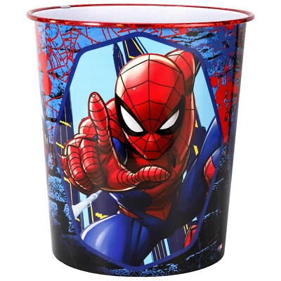 Cesta de papel con cubo de residuos para niños Spiderman para cubo de basura de escritorio de dormitorio Foto 1 de 4