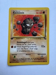 Pokemon Kleinstein 47/62 Fossil Deutsch Vintage NM 1. Edition 1995 - Bild 1 von 2