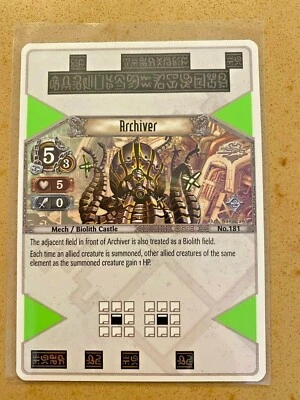 1x Archiver EOJ SET2 #181 PS3 Eye Of Judgment English NM/Unplay rare R card - Image 1 of 2