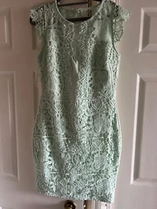 Lipsy London Michelle Keegan mint lace dress. Size 14 - Picture 1 of 10