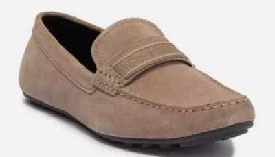 Calvin Klein Men's Oliver Light Natural Suede Taupe Loafer Shoes, 10.5M - Image 1 of 4