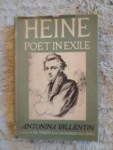 HEINE Poet in Exile Antonina Vallentin HC DJ Vtg 1956 Heinrich Heine Doubleday - Picture 1 of 10