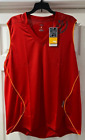 mens red T shirt vest top Zumba gym fitness Dance training size small