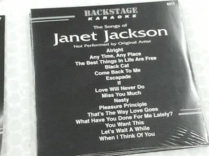   KARAOKE BACKSTAGE  CD+G JANET JACKSON  #BS 8217 - Picture 1 of 1
