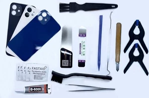 Kit Riparazione Vetro Posteriore con strumenti per iPhone 12, 3 colori - Photo 1/1