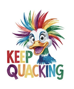 Wandtattoo Aufkleber Lustige Ente Zitat Wandaufkleber 18X18cm Groß - Bild 1 von 1