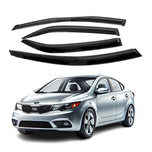 Fits KIA FORTE SEDAN 2009-2013 Side Window Visor Sun Rain Deflector Guard Thick - Picture 1 of 9
