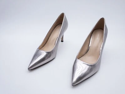 PARFOIS Femmes Escarpins Élégants Talons Hauts Argent Taille 38 EU Art 22510-95 - Photo 1/3