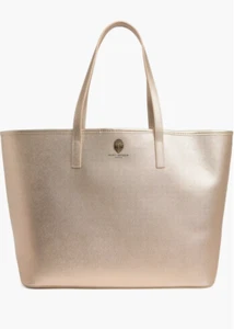 NWT Kurt Geiger London Gold Richmond Shopper Tote - Picture 1 of 5