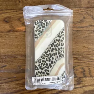 iPhone 13 Pro Phone Case Sparkle Cheetah Print Soft Semi-rigid Women Girl — NEW - Picture 1 of 3