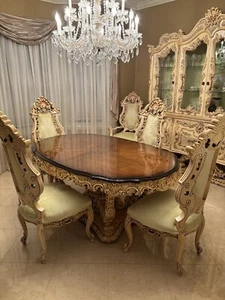 Rococo French Provincial Dining Room Set - Picture 1 of 11