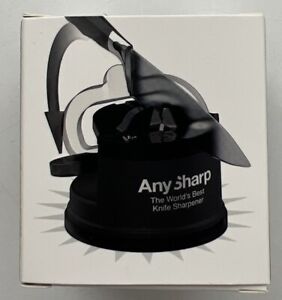 ANYSHARP  WORLD'S  BEST KNIFE  SHARPENER  POWER  GRIP  SUCTION  BLACK   (U3CL)