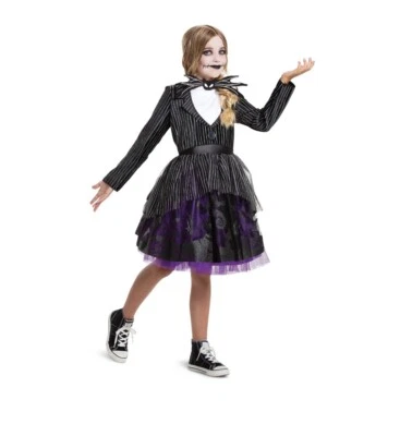Jack Skellington tutu costume dress up Nightmare before Christmas child M - Image 1 of 4